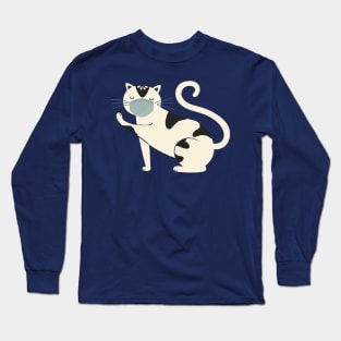 Cat with Mask Long Sleeve T-Shirt